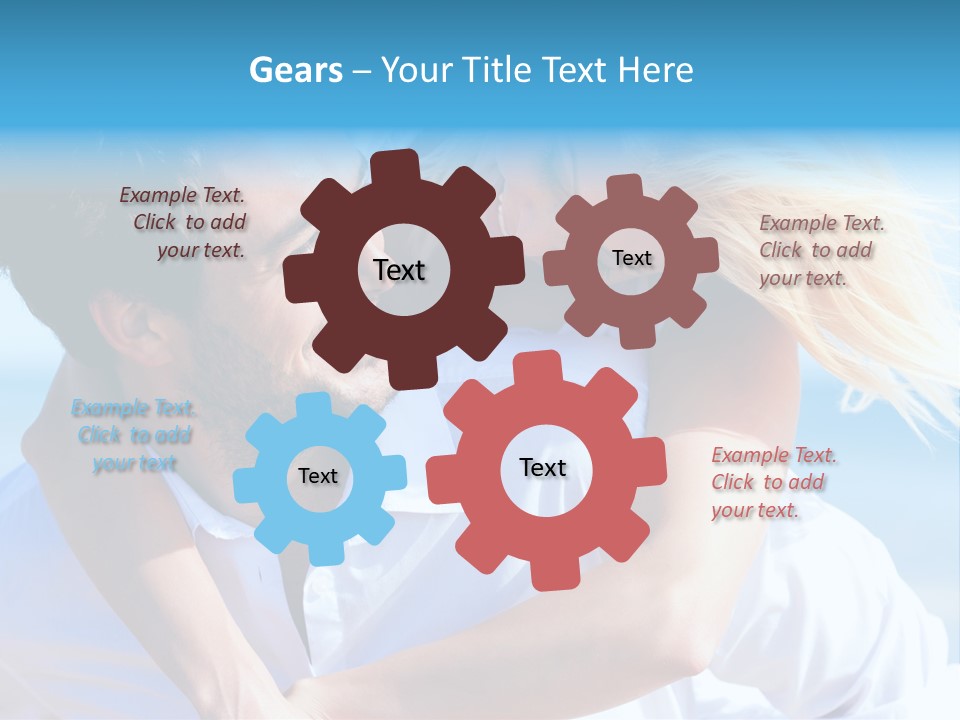 Lovers Couple Handsome PowerPoint Template