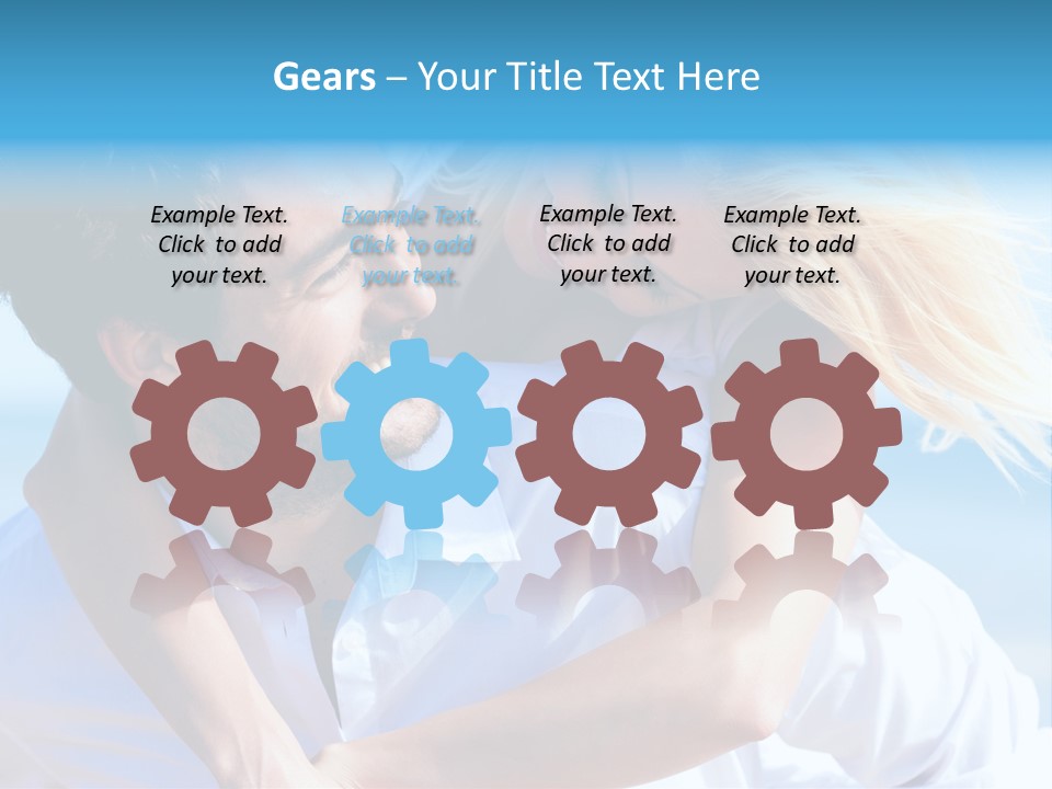 Lovers Couple Handsome PowerPoint Template