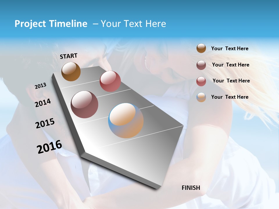 Lovers Couple Handsome PowerPoint Template