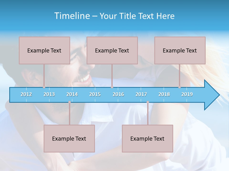 Lovers Couple Handsome PowerPoint Template