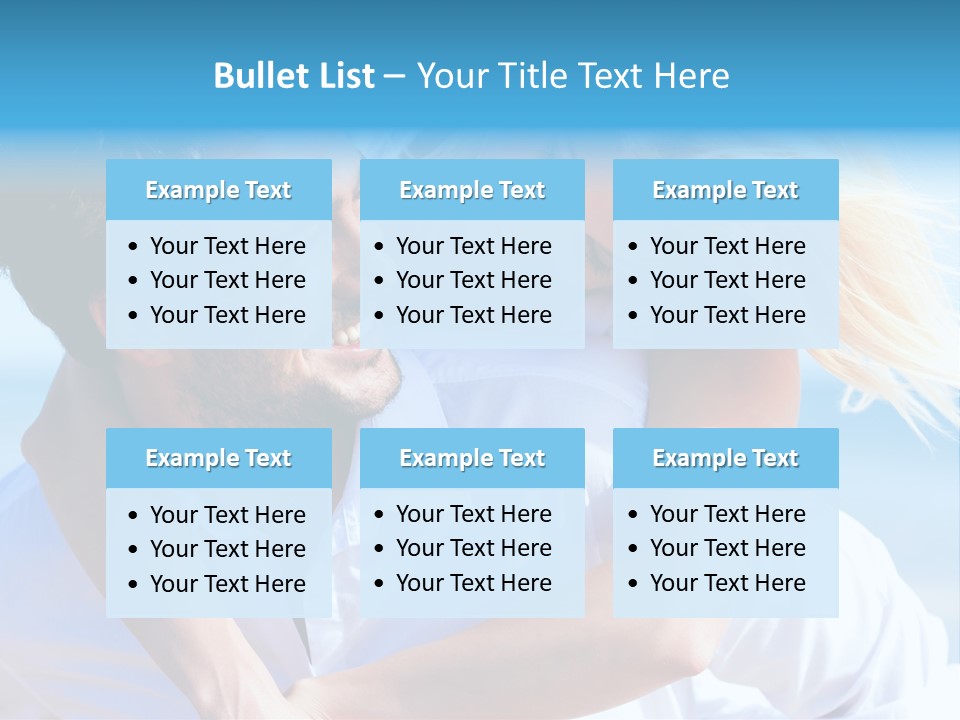 Lovers Couple Handsome PowerPoint Template