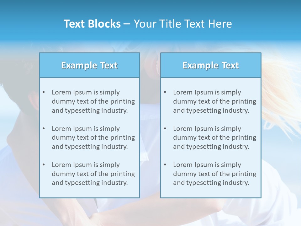 Lovers Couple Handsome PowerPoint Template