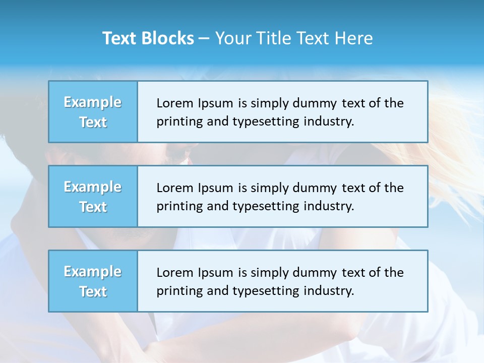 Lovers Couple Handsome PowerPoint Template