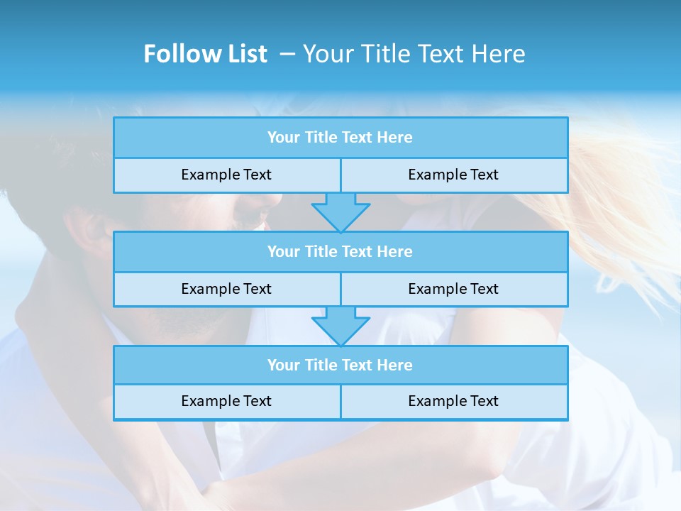 Lovers Couple Handsome PowerPoint Template