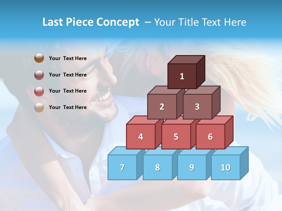 Lovers Couple Handsome PowerPoint Template