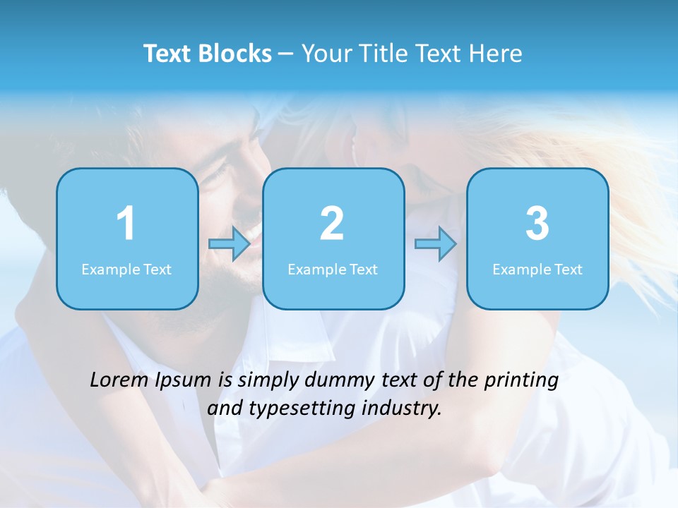 Lovers Couple Handsome PowerPoint Template