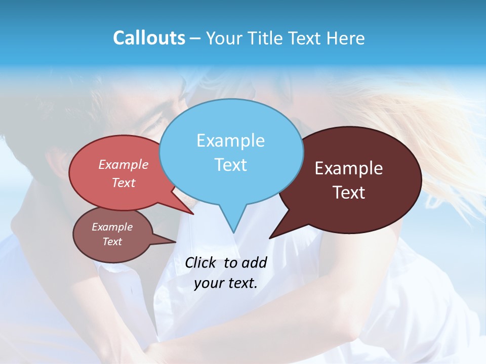 Lovers Couple Handsome PowerPoint Template