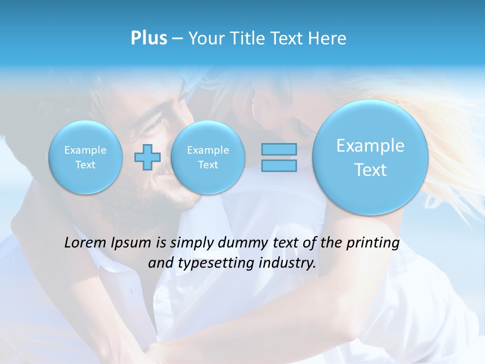 Lovers Couple Handsome PowerPoint Template