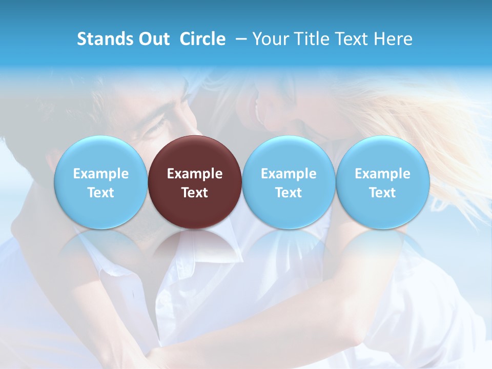 Lovers Couple Handsome PowerPoint Template
