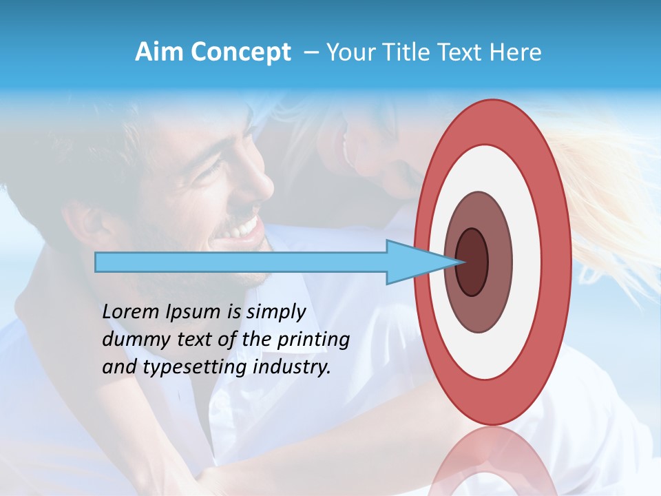 Lovers Couple Handsome PowerPoint Template