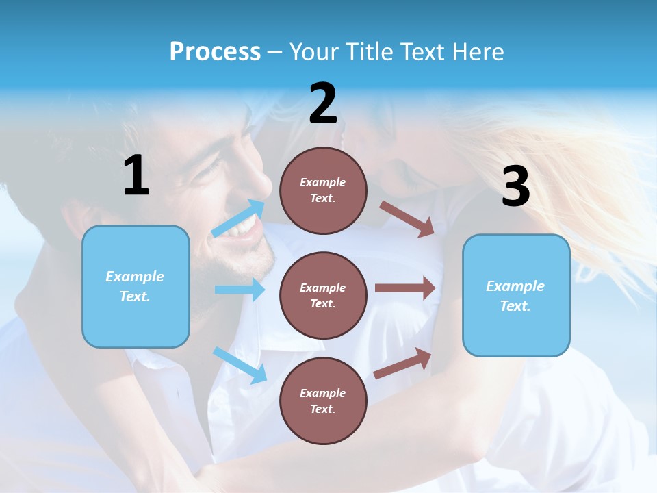 Lovers Couple Handsome PowerPoint Template