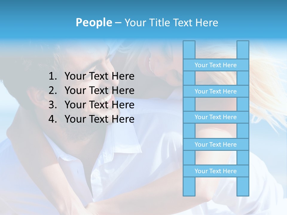 Lovers Couple Handsome PowerPoint Template