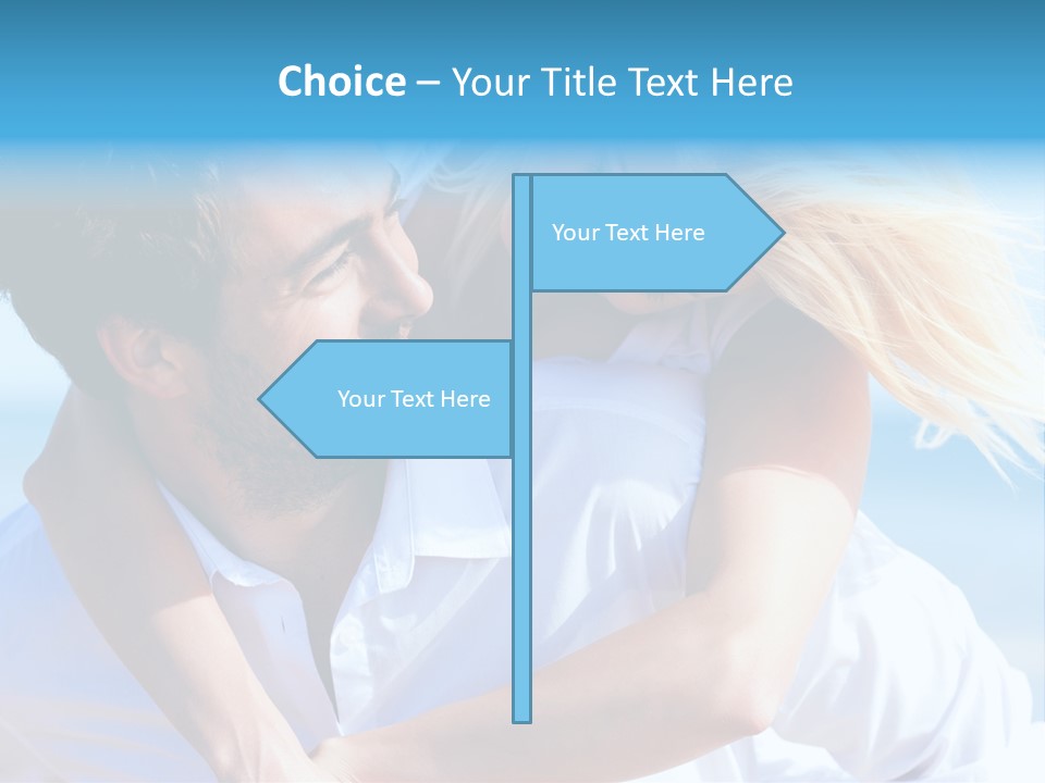 Lovers Couple Handsome PowerPoint Template