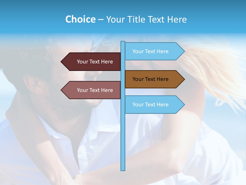 Lovers Couple Handsome PowerPoint Template