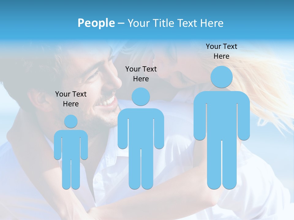 Lovers Couple Handsome PowerPoint Template