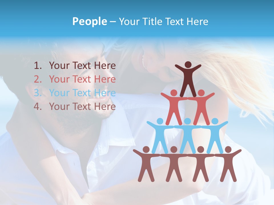 Lovers Couple Handsome PowerPoint Template