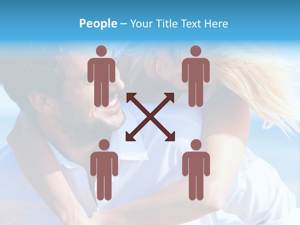 Lovers Couple Handsome PowerPoint Template