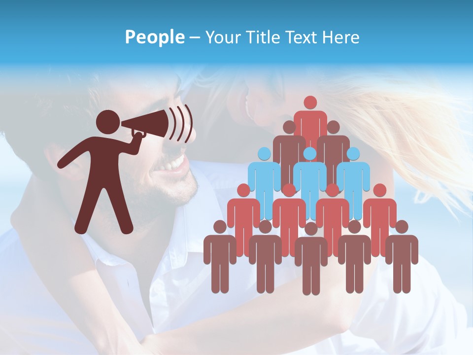 Lovers Couple Handsome PowerPoint Template