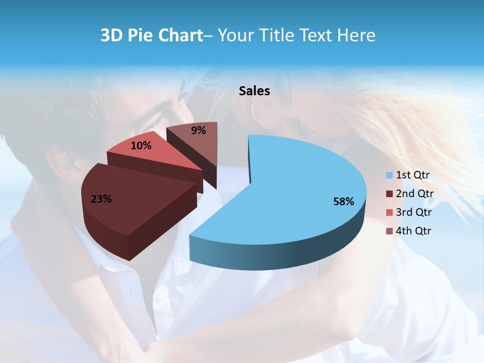 Lovers Couple Handsome PowerPoint Template