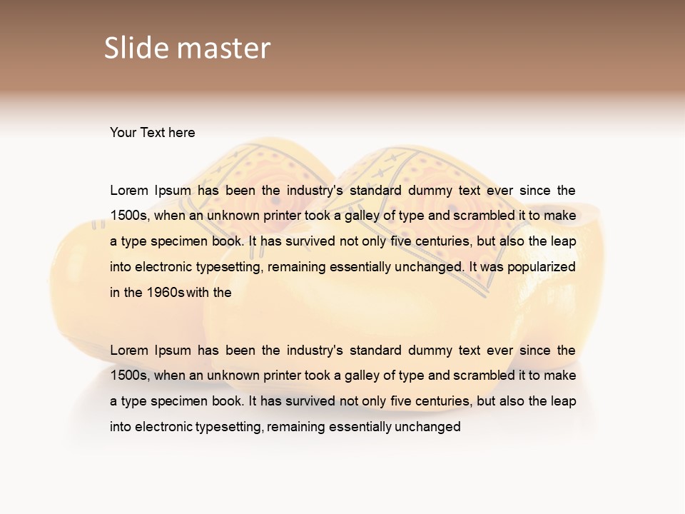 Merchandise Traditional Color PowerPoint Template