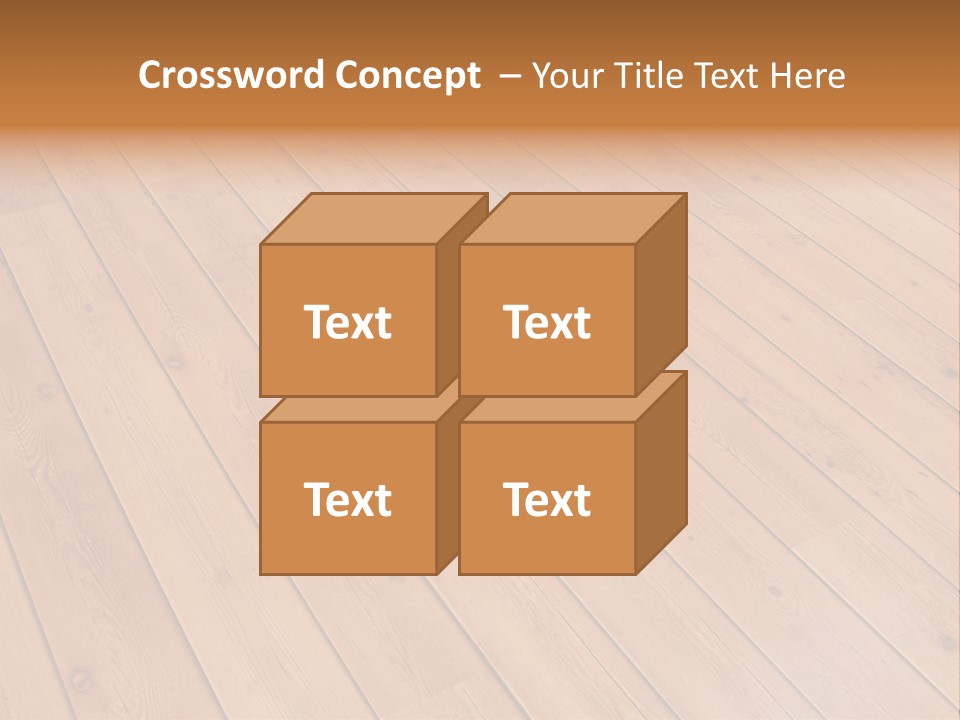 Rustic Crack Brown PowerPoint Template