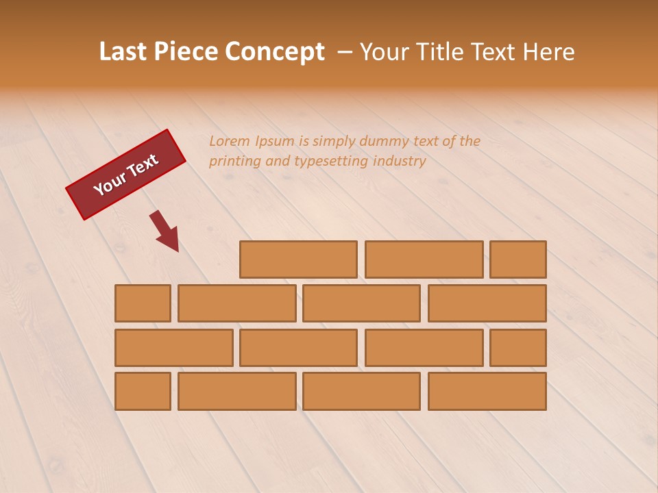 Rustic Crack Brown PowerPoint Template
