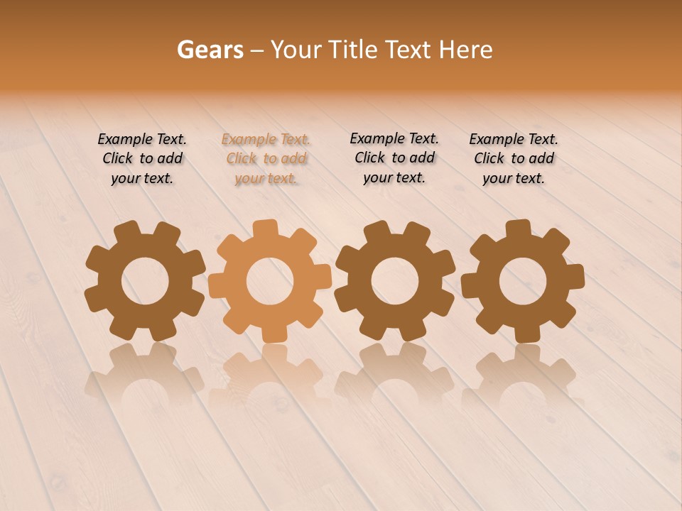 Rustic Crack Brown PowerPoint Template