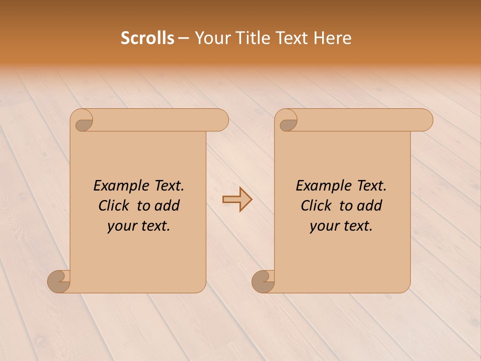 Rustic Crack Brown PowerPoint Template