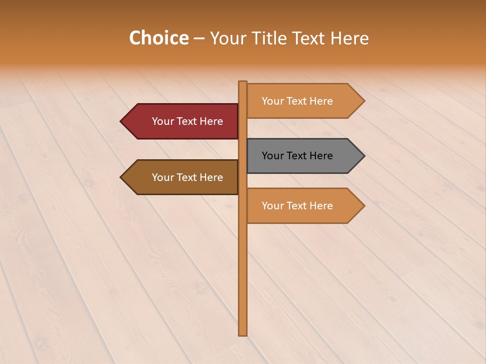 Rustic Crack Brown PowerPoint Template