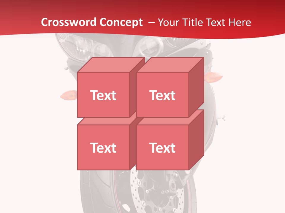 Isolated Motorsport Power PowerPoint Template