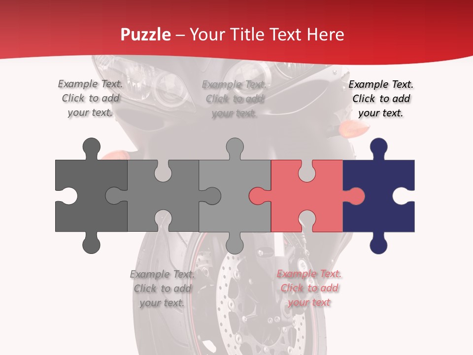 Isolated Motorsport Power PowerPoint Template