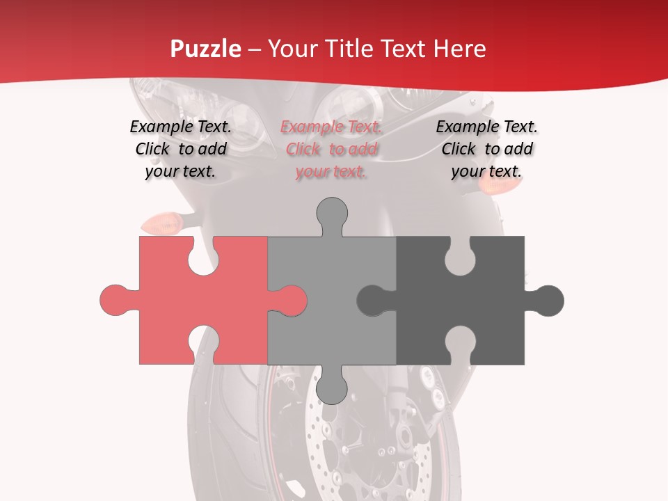 Isolated Motorsport Power PowerPoint Template