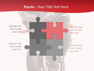 Isolated Motorsport Power PowerPoint Template