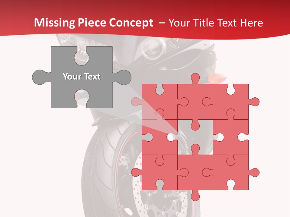 Isolated Motorsport Power PowerPoint Template