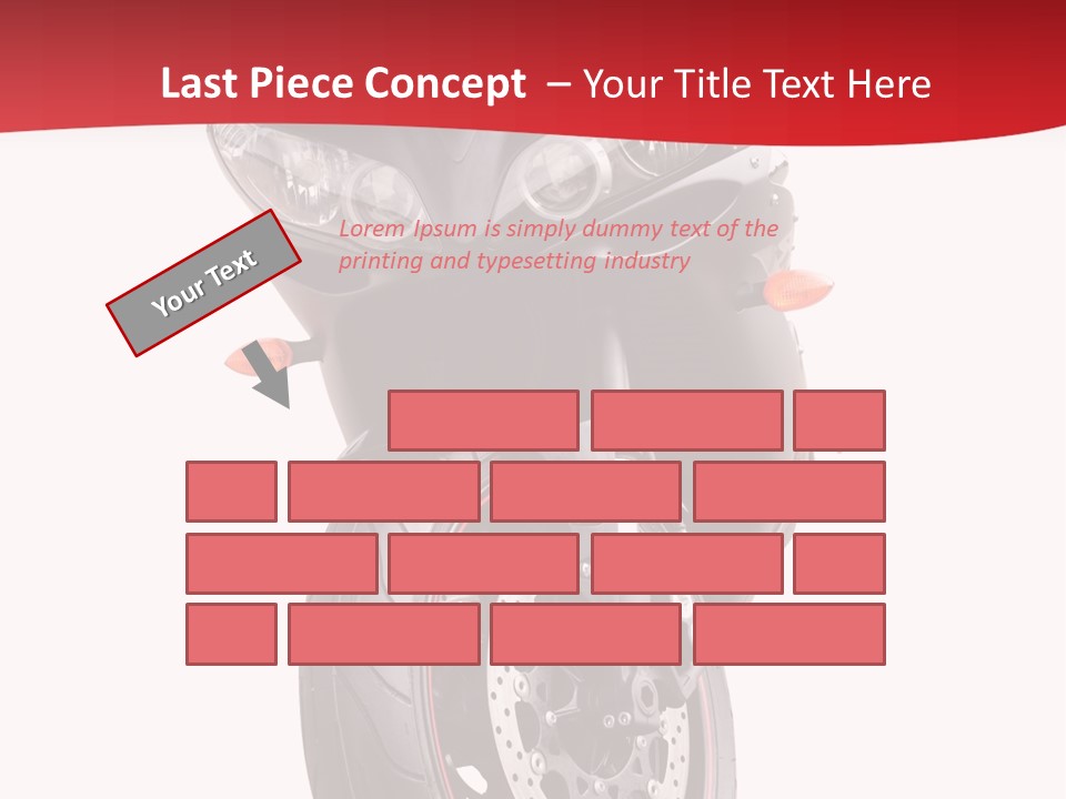 Isolated Motorsport Power PowerPoint Template