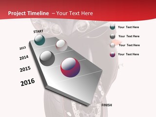 Isolated Motorsport Power PowerPoint Template
