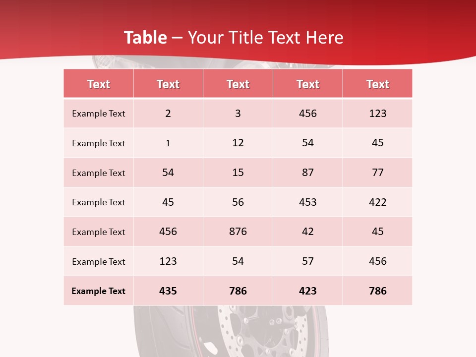 Isolated Motorsport Power PowerPoint Template