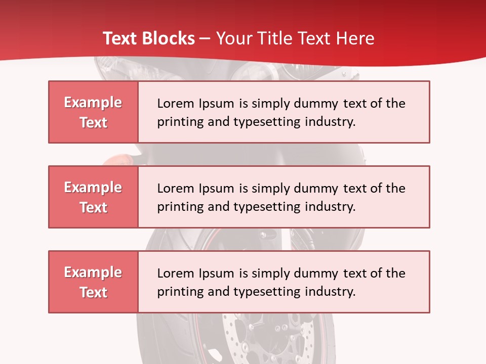 Isolated Motorsport Power PowerPoint Template