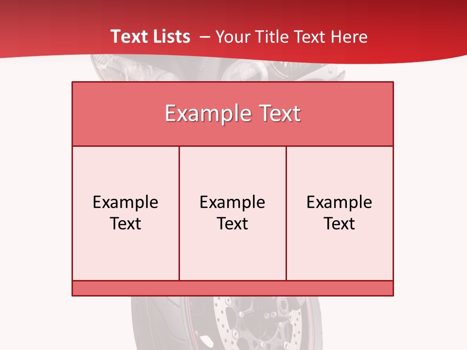 Isolated Motorsport Power PowerPoint Template