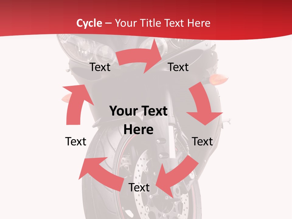Isolated Motorsport Power PowerPoint Template