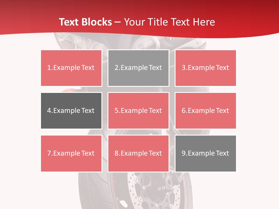 Isolated Motorsport Power PowerPoint Template