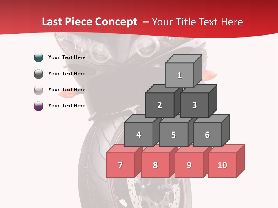 Isolated Motorsport Power PowerPoint Template