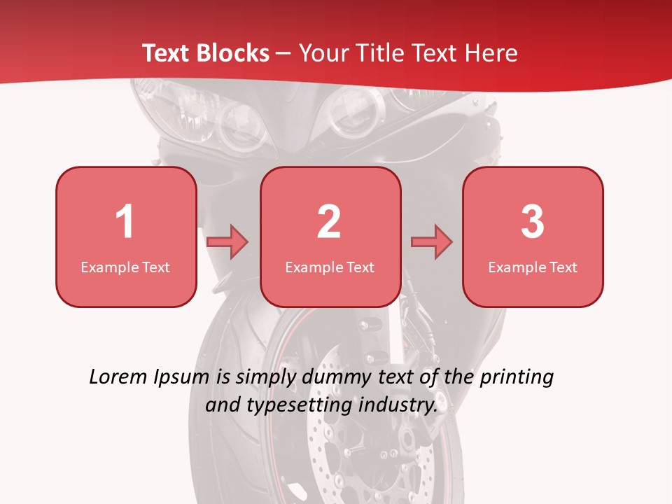 Isolated Motorsport Power PowerPoint Template
