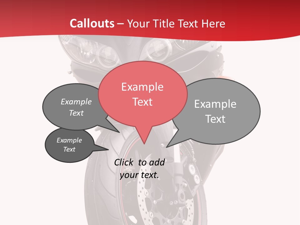 Isolated Motorsport Power PowerPoint Template