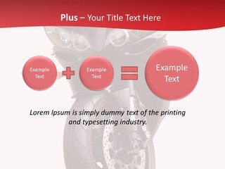 Isolated Motorsport Power PowerPoint Template