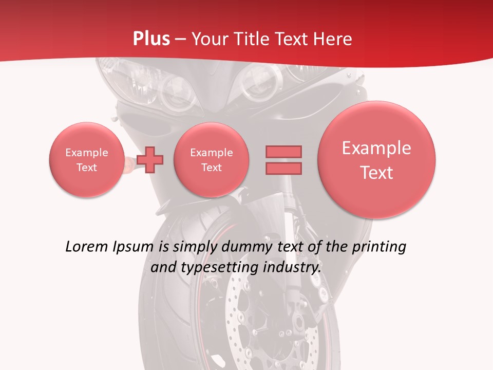 Isolated Motorsport Power PowerPoint Template