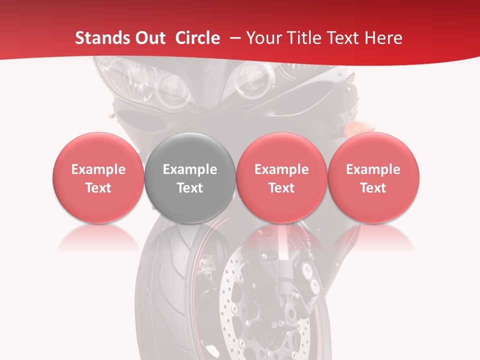 Isolated Motorsport Power PowerPoint Template