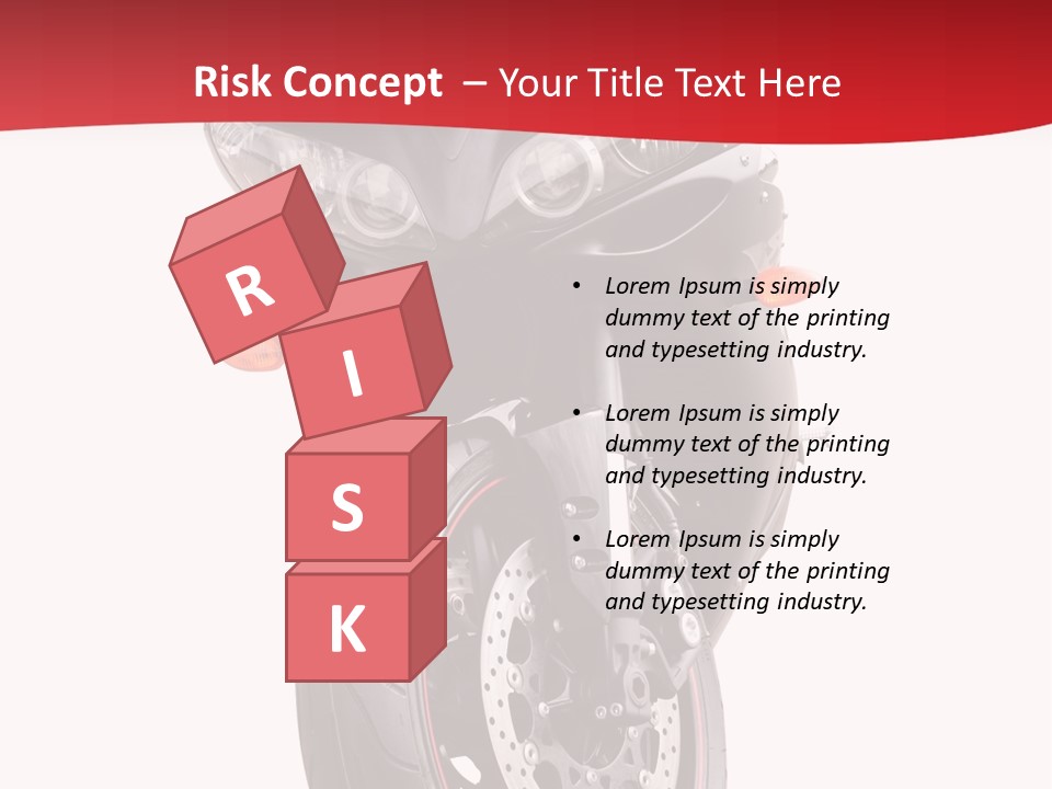 Isolated Motorsport Power PowerPoint Template