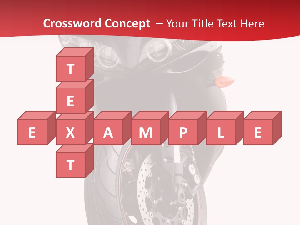Isolated Motorsport Power PowerPoint Template