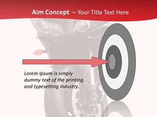 Isolated Motorsport Power PowerPoint Template